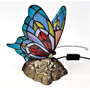 Tiffany sommerfugl lampe DK160  h:24cm